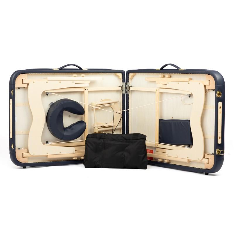 Firn Plooibare_massage_tafel_PRO_in_hout__blauw