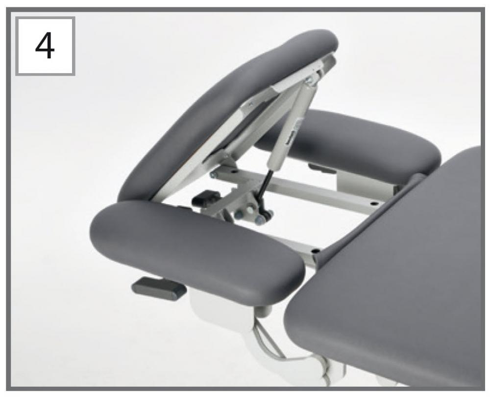 X-tension - Optie: 3-delig kopstuk met TWIN-functie voor behandeltafel PEXX3