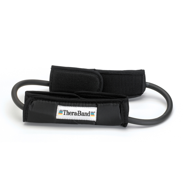 Thera-Band - Thera-band Loops met gepolsterde enkelband,zwart 30cm