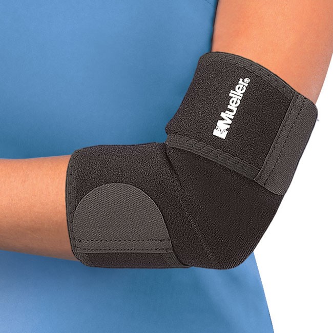 Mueller - Mueller Elbow support neopreen - one size - zwart