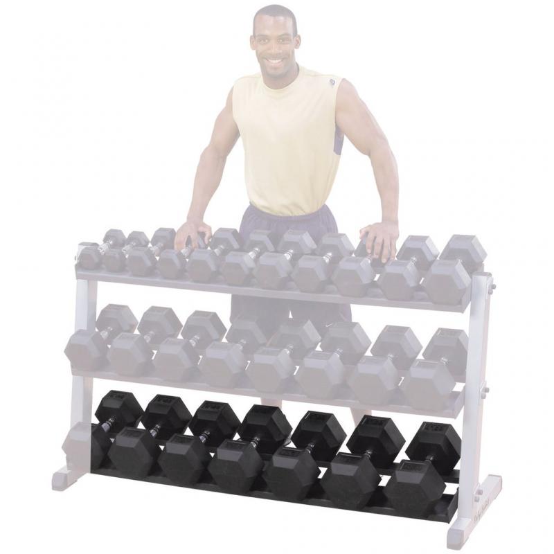  Body_Solid_Hexagon_Rubber_Dumbbell_–_10_kg_–_ppaar___________