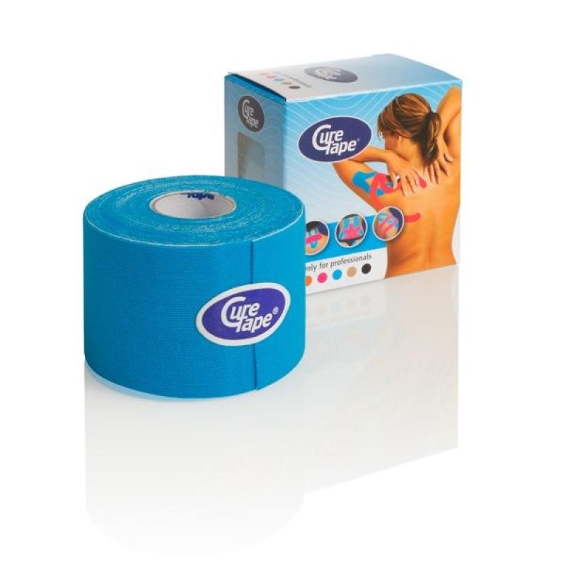 Cure tape - Kinesiotape: Cure Tape, blauw, 5 cm x 5m p--1