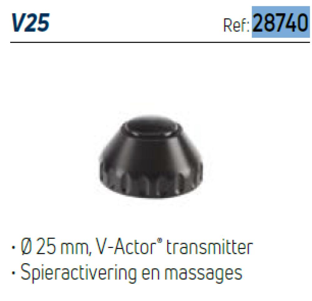 Chattanooga - Transducteur pour infrasons V25 V-Actor® 25 mm noir- Chattanooga RPW 2– ACCESSOIRES optionnels