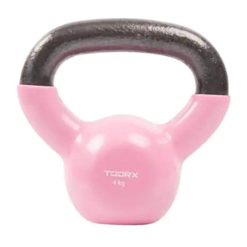 Toorx -  Kettlebell vinyl – lichtroze – 2kg 