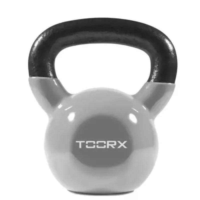Toorx - Kettlebell vinyl – lichtgrijs – 18kg